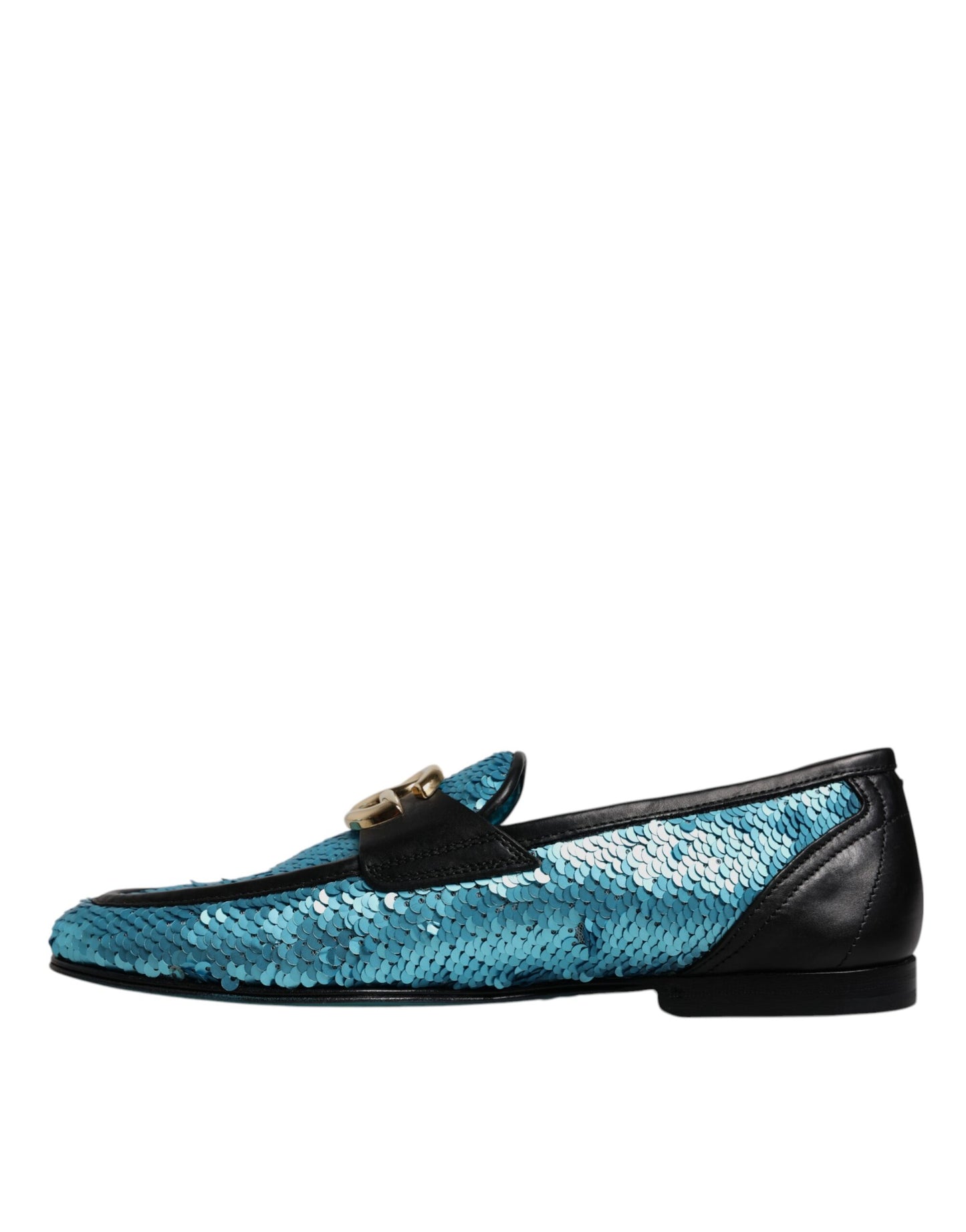 Dolce & Gabbana Blue Sequined Loafers for Men