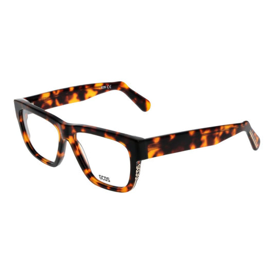 GCDS Unisex Optical Glasses – Brown Rectangle Frame, 54mm