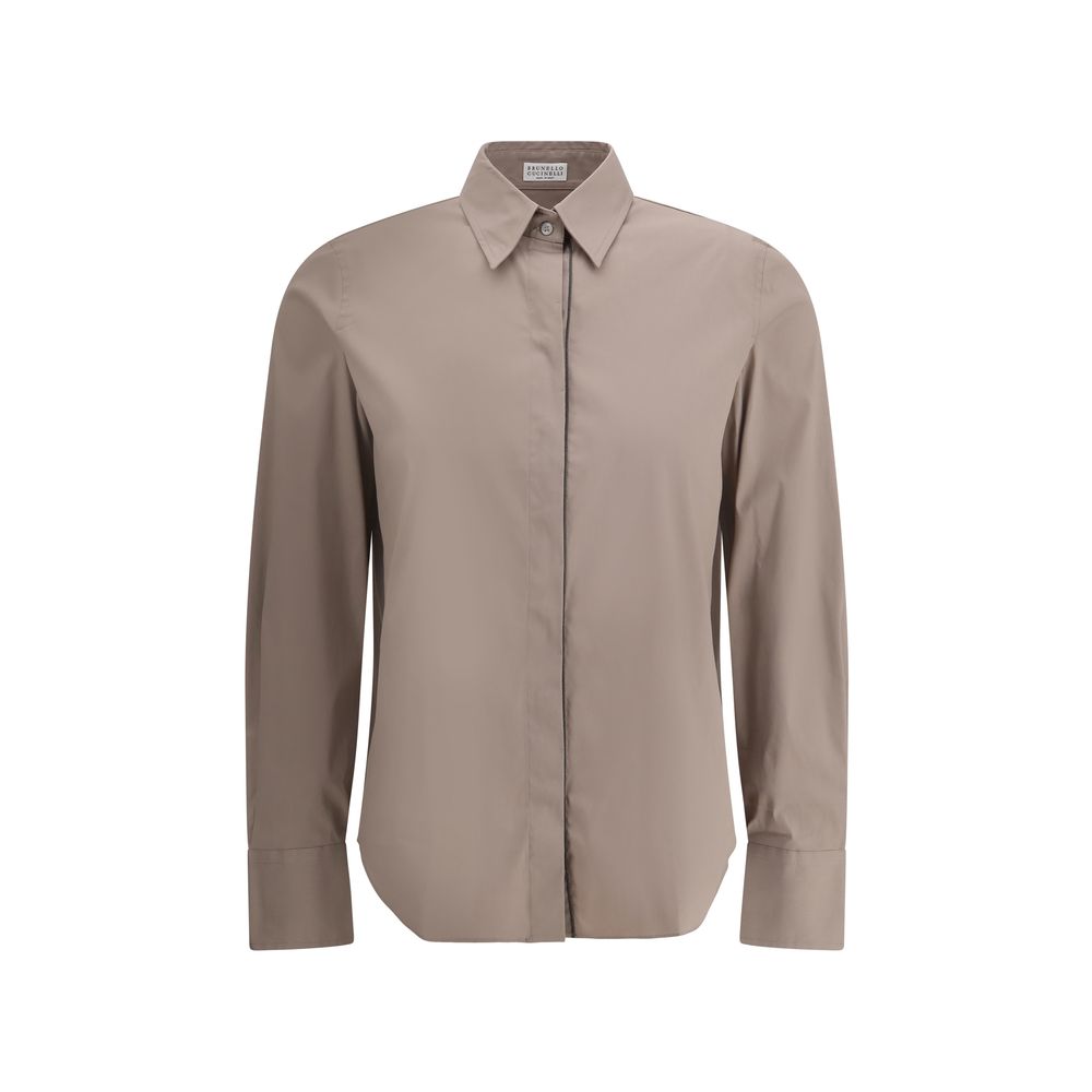 Brunello Cucinelli Embellished Cotton Shirt