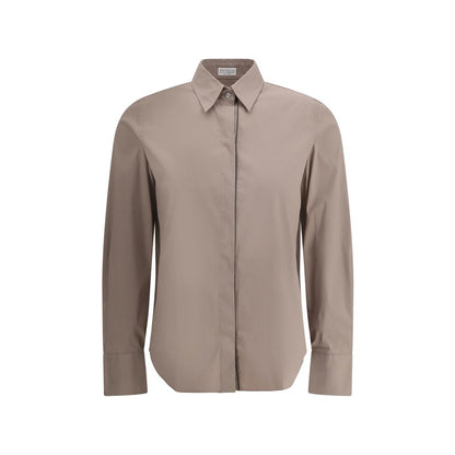 Brunello Cucinelli Embellished Cotton Shirt