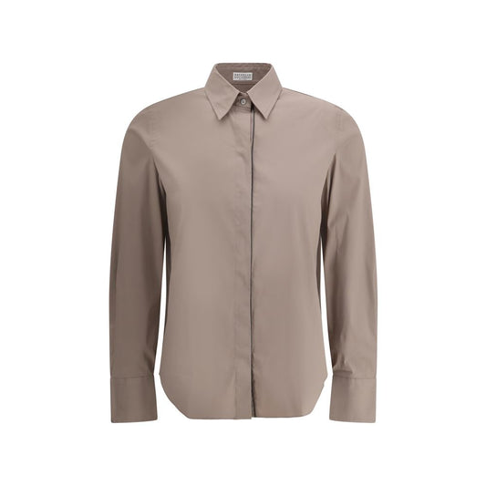 Brunello Cucinelli Embellished Cotton Shirt