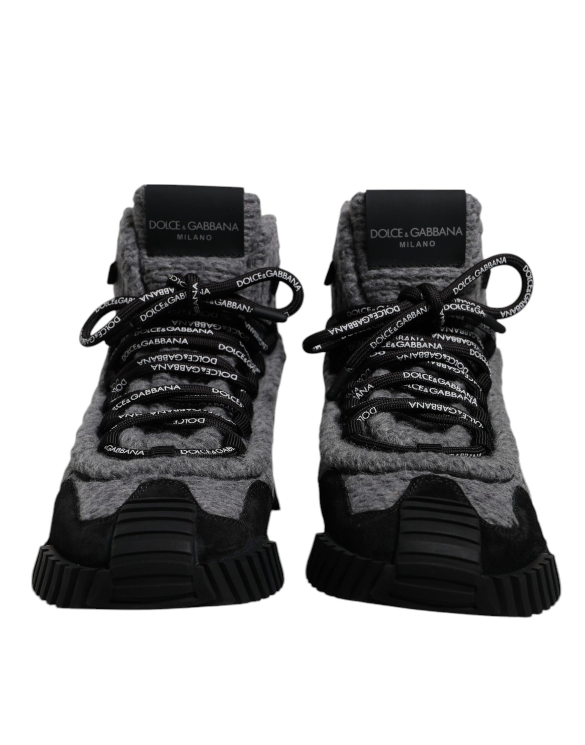 Dolce & Gabbana Gray & Black NS1 High Top Sneaker Boots