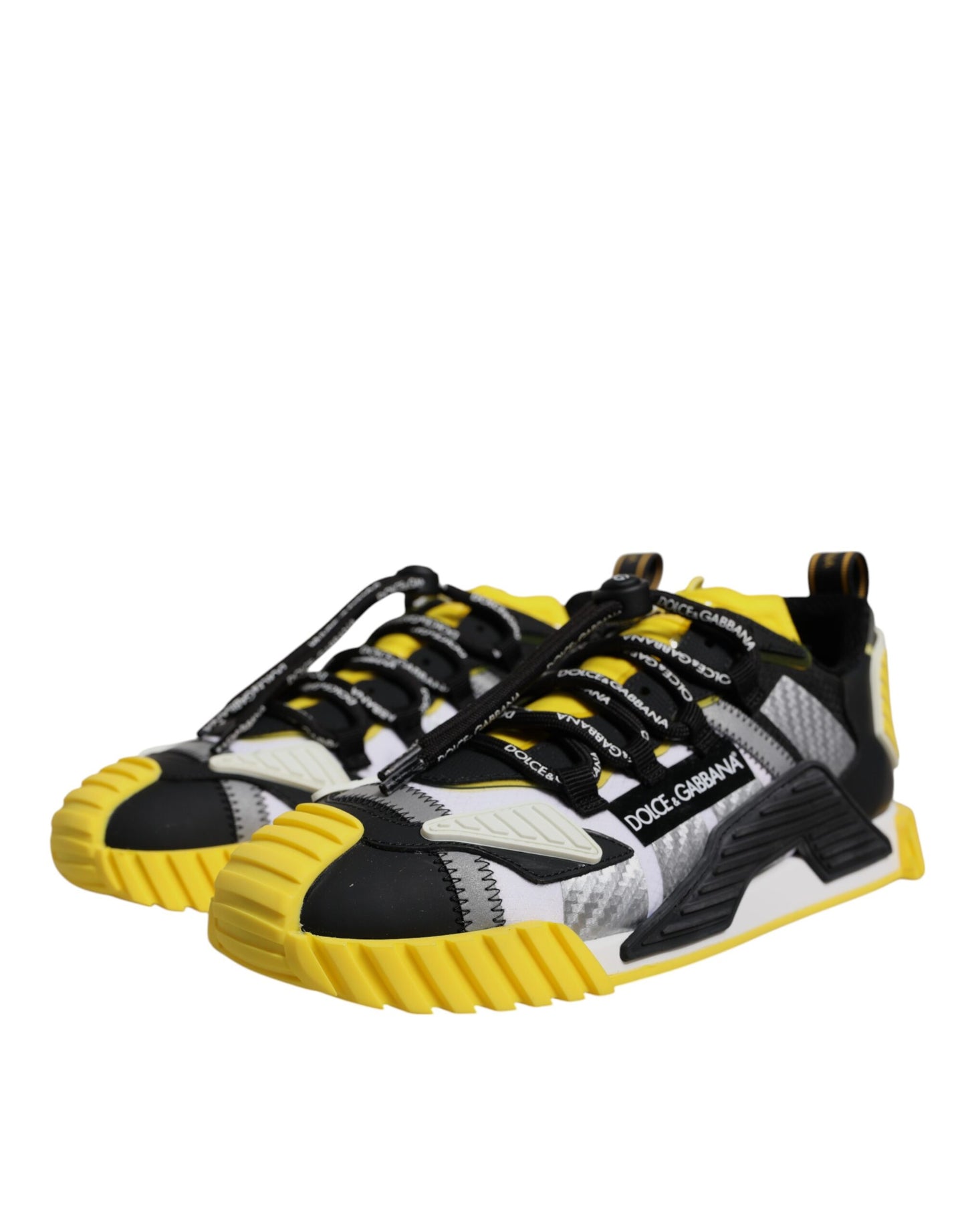 Dolce & Gabbana Men's Yellow/Black/Grey NS1 Low Top Sneakers