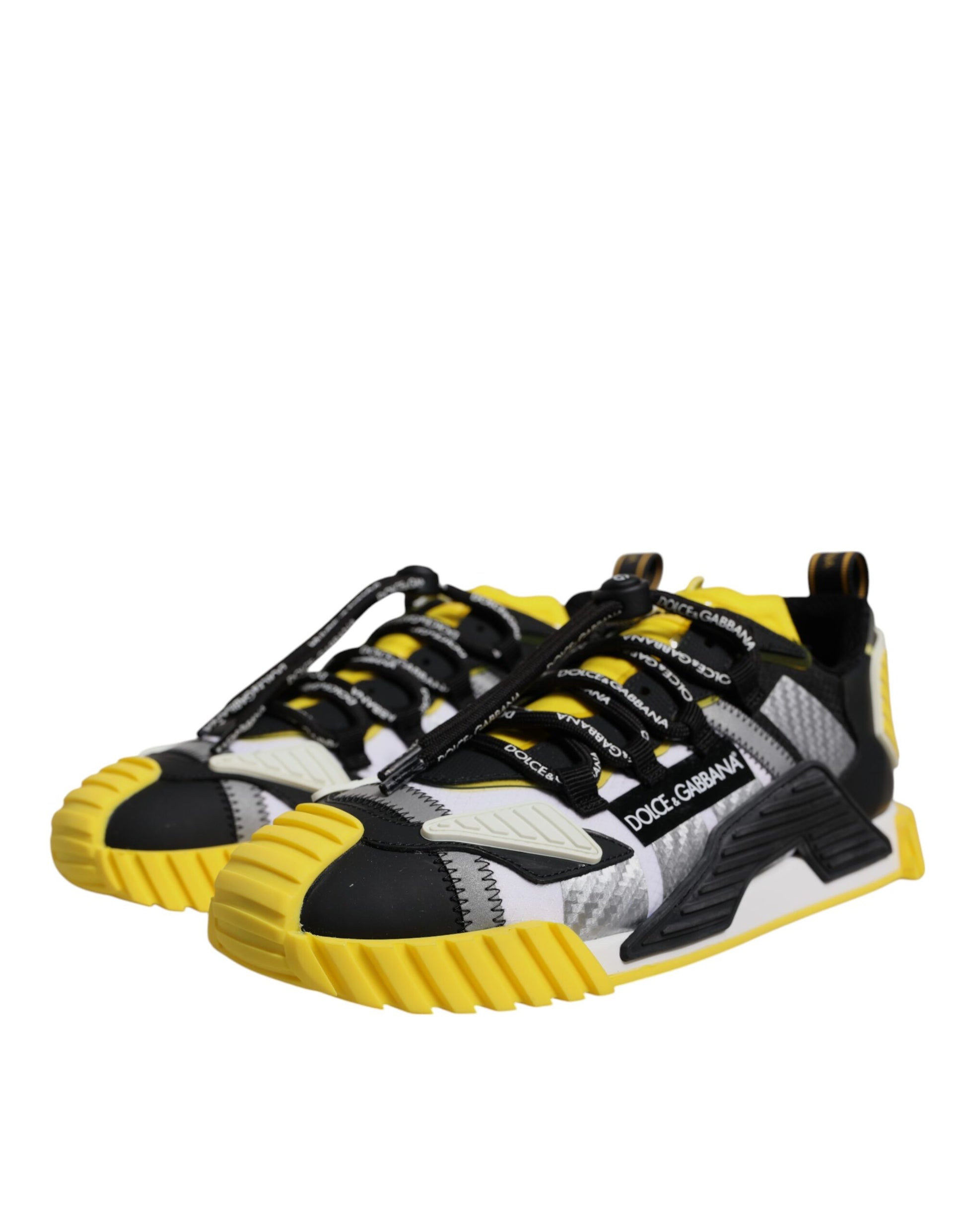 Dolce & Gabbana Men's Yellow/Black/Grey NS1 Low Top Sneakers