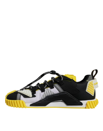 Dolce & Gabbana Men's Yellow/Black/Grey NS1 Low Top Sneakers
