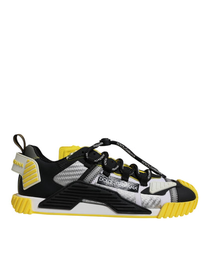 Dolce & Gabbana Men's Yellow/Black/Grey NS1 Low Top Sneakers