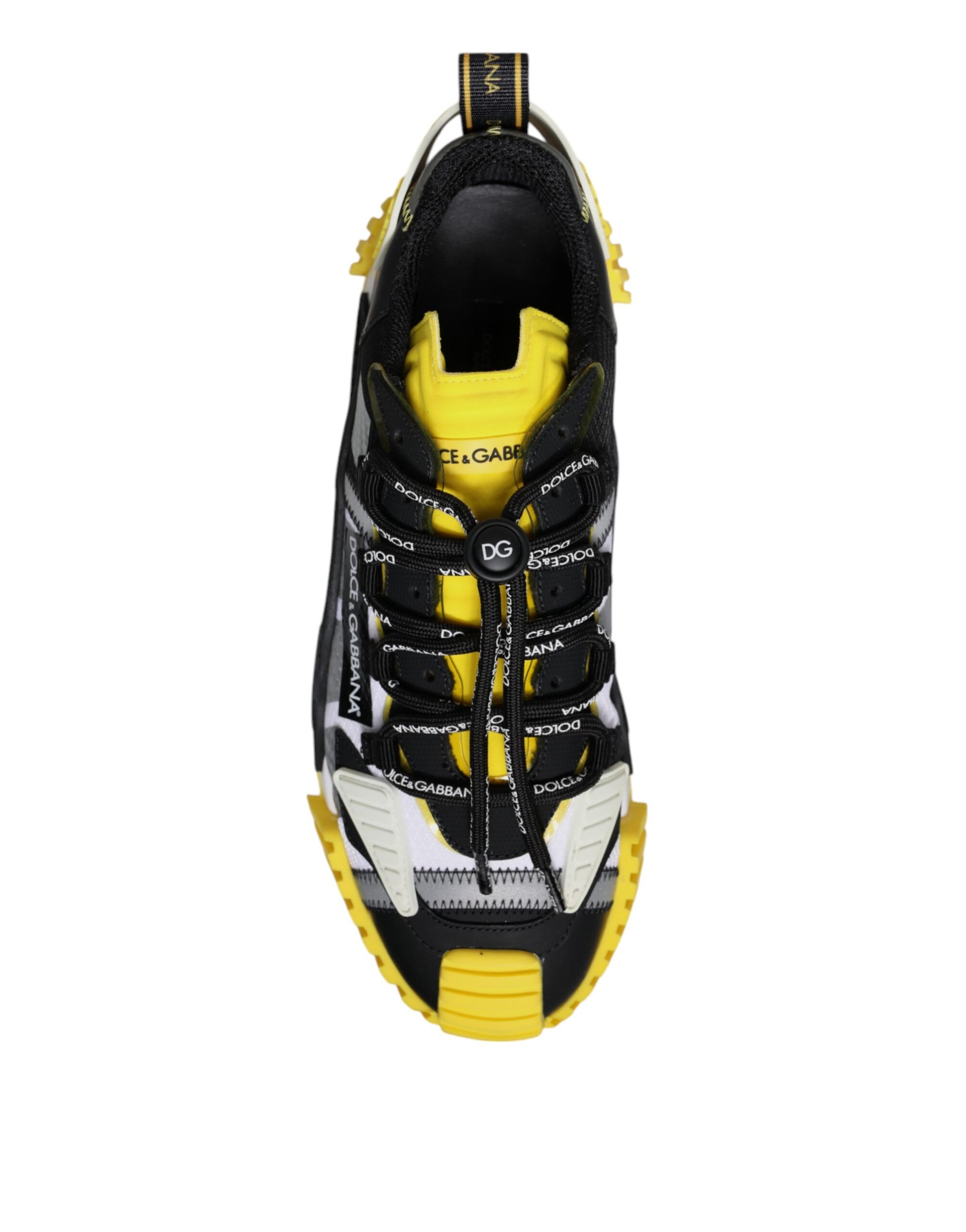 Dolce & Gabbana Men's Yellow/Black/Grey NS1 Low Top Sneakers