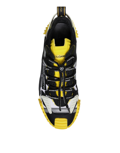 Dolce & Gabbana Men's Yellow/Black/Grey NS1 Low Top Sneakers