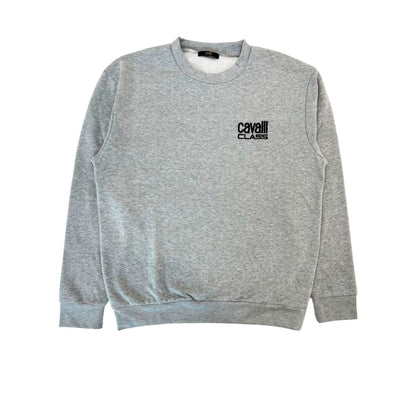 Cavalli Class Gray Men Hoodie