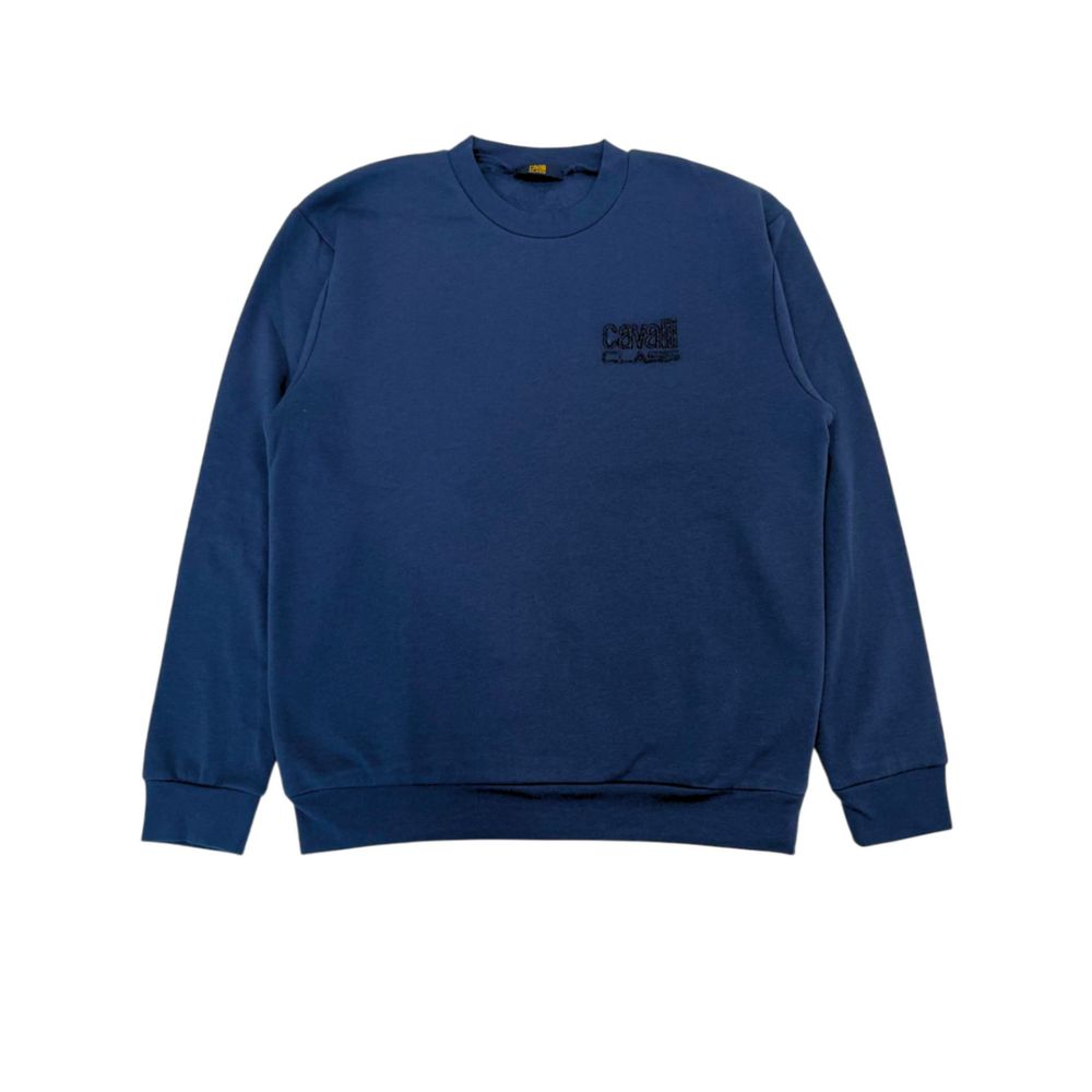 Cavalli Class Blue Men's Fleece Hoodie