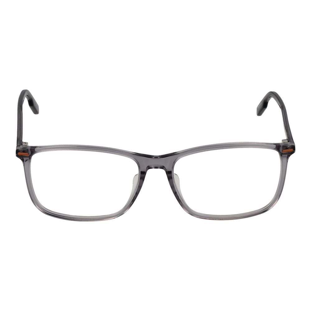 Ermenegildo Zegna Men's Optical Frames – Gray Rectangle Style, 57mm
