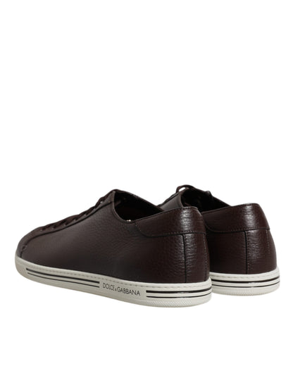 Dolce & Gabbana Black Low Top Men Saint Tropez Sneakers