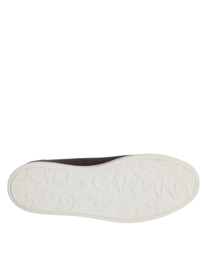 Dolce & Gabbana Black Low Top Men Saint Tropez Sneakers