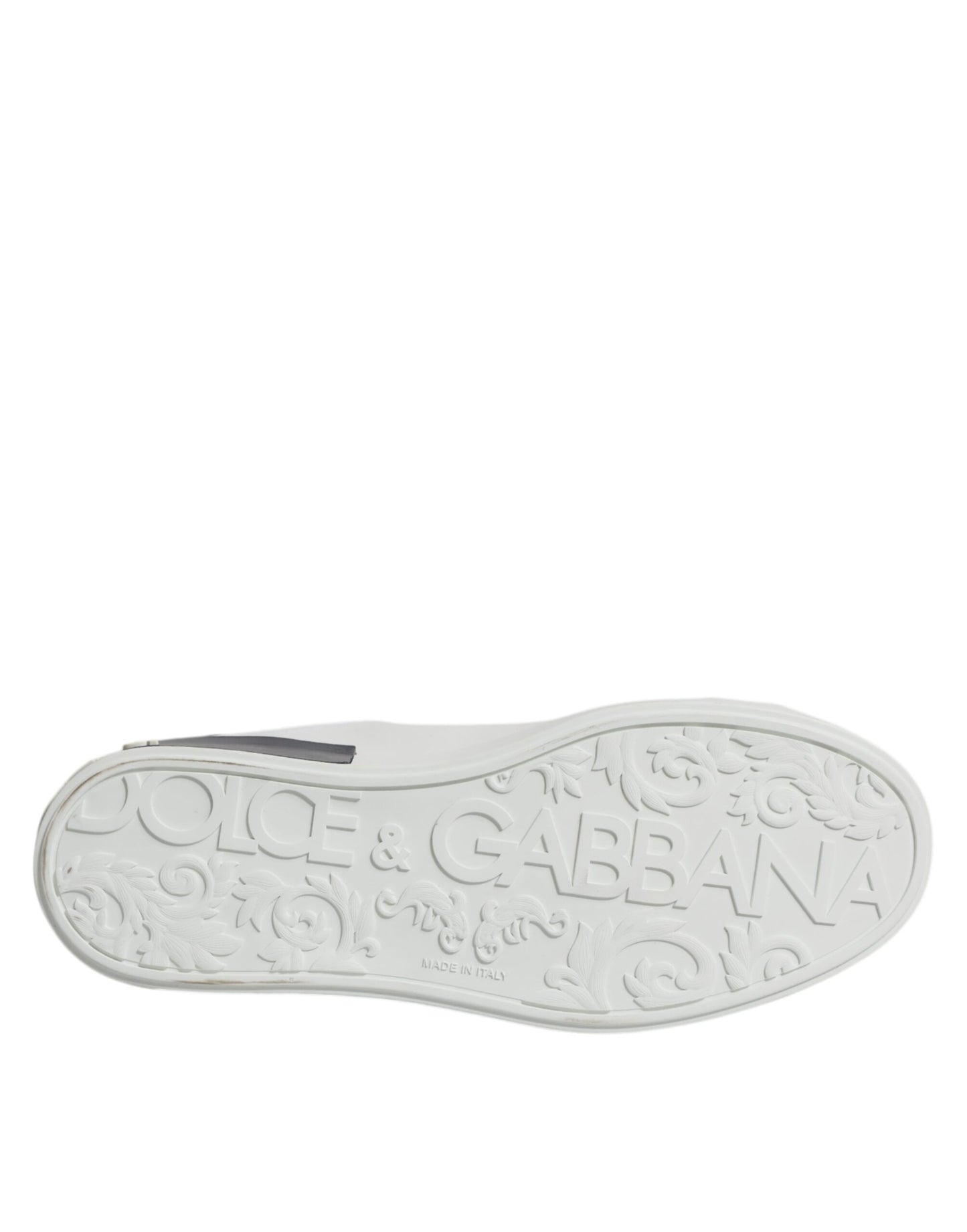 Dolce & Gabbana Portofino Sneakers - Black & White Leather Elegance