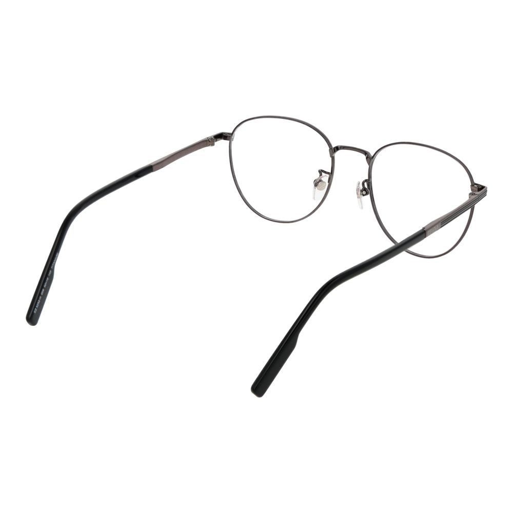 Ermenegildo Zegna Men’s Optical Glasses – Gunmetal Round Frames, 52mm