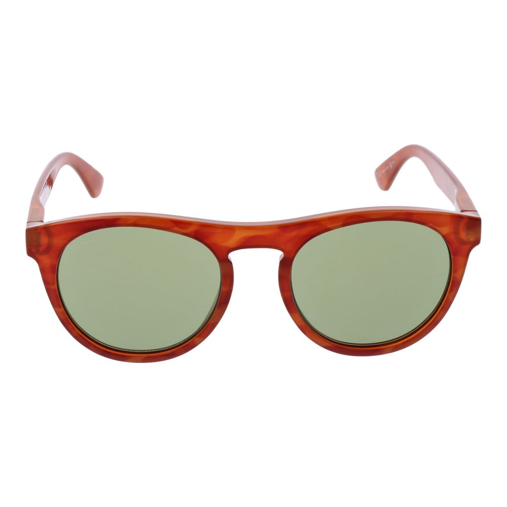 Serengeti Orange Unisex Sunglasses – Full-Rim Frame with Green Photochromatic Lenses, 53mm