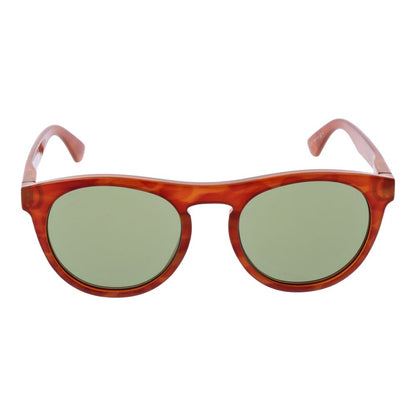 Serengeti Orange Unisex Sunglasses – Full-Rim Frame with Green Photochromatic Lenses, 53mm