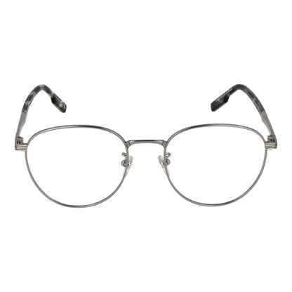 Ermenegildo Zegna Men’s Optical Glasses – Gunmetal Round Frame, 52mm