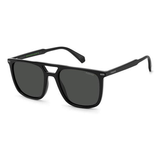 Polaroid Black Polyester Polyester-Polyester Sunglasses