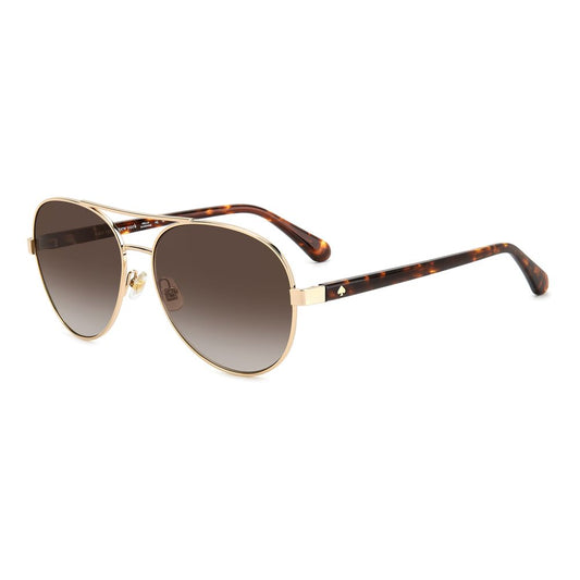 Kate Spade Women’s Gold Metal Sunglasses – Chic Oversized Style, 58mm