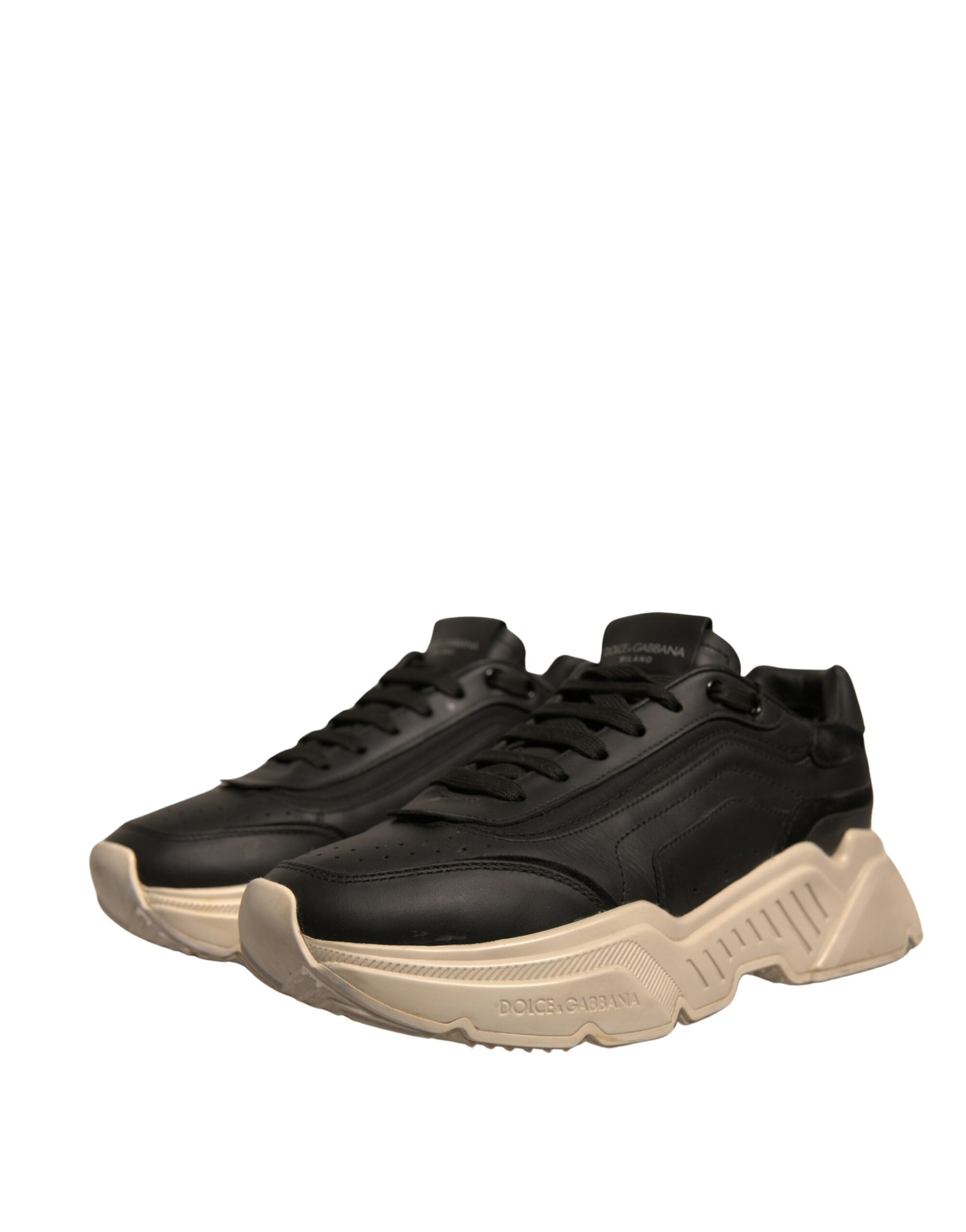 Dolce & Gabbana Black White Daymaster Low Top Sneakers