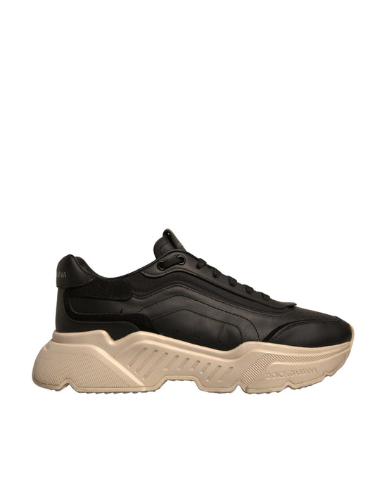 Dolce & Gabbana Black & White Daymaster Low Top Sneakers for Men