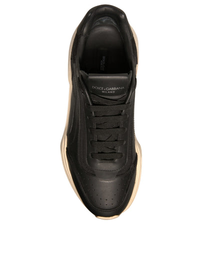 Dolce & Gabbana Black & White Daymaster Low Top Sneakers for Men