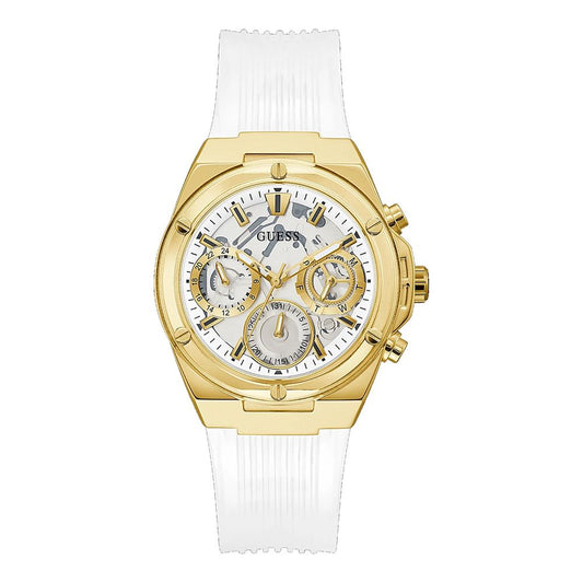 Guess Women's White Rubber Bracelet Watch