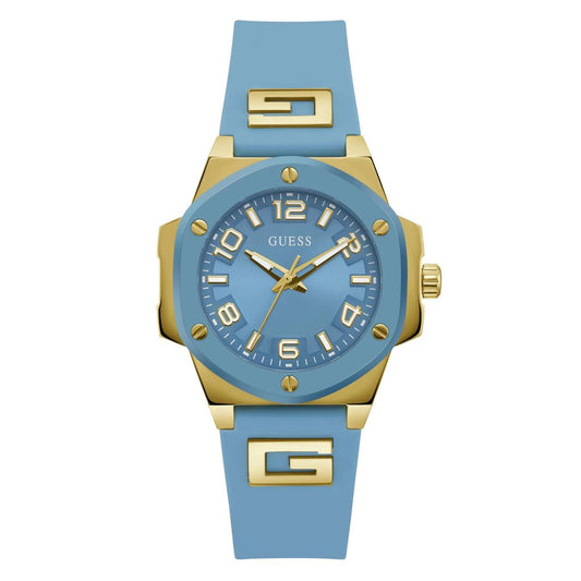 Guess Women’s Blue Silicone Analog Watch