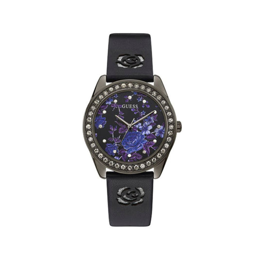 Guess Black Leather Watch for Women
