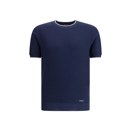 Prada Short Sleeve Sweater – Contemporary Elegance Redefined