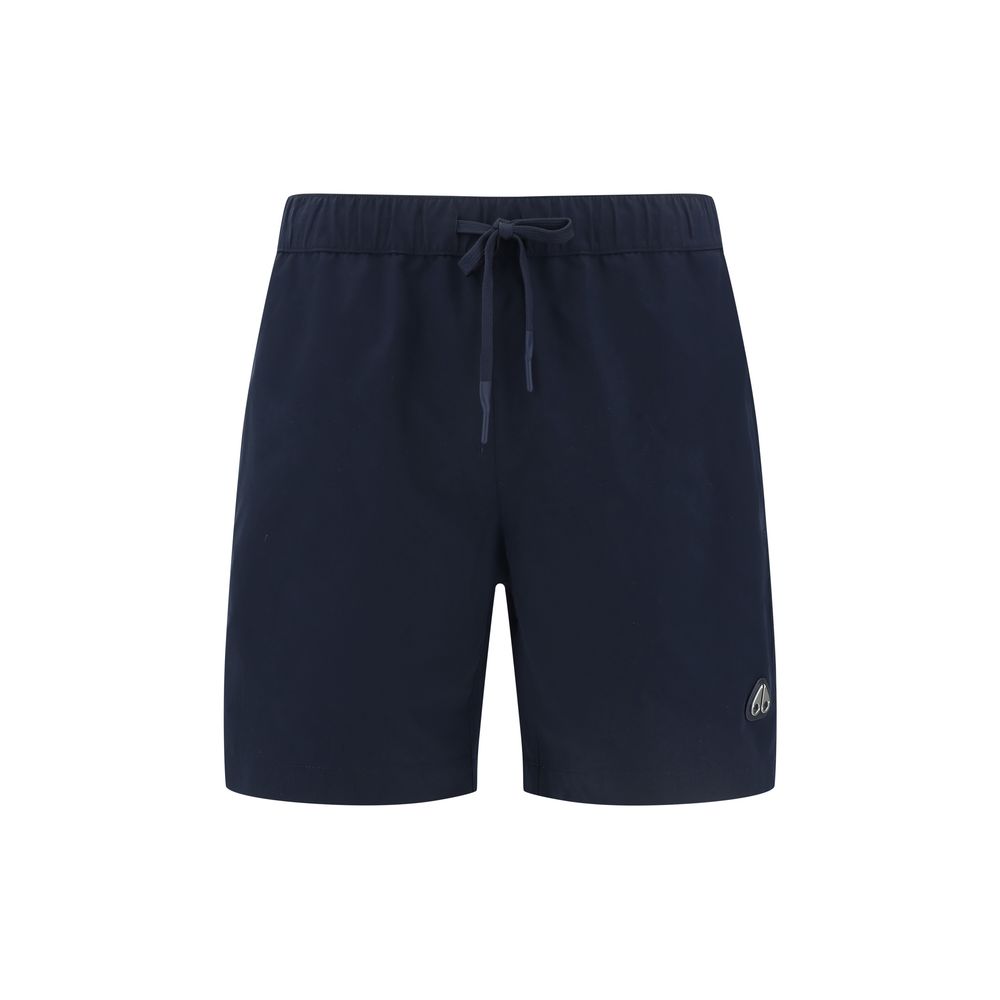 Moose Knuckles Dark Blue Logoed Swimshorts