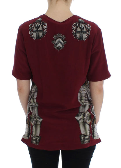  - Enchanted Sicily Silk Blouse with Knight Print