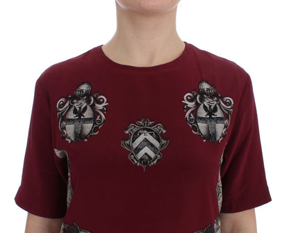  - Enchanted Sicily Silk Blouse with Knight Print