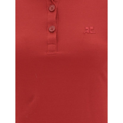 Courrèges Polo Dress - Elegant Cotton Short-Sleeve Dress