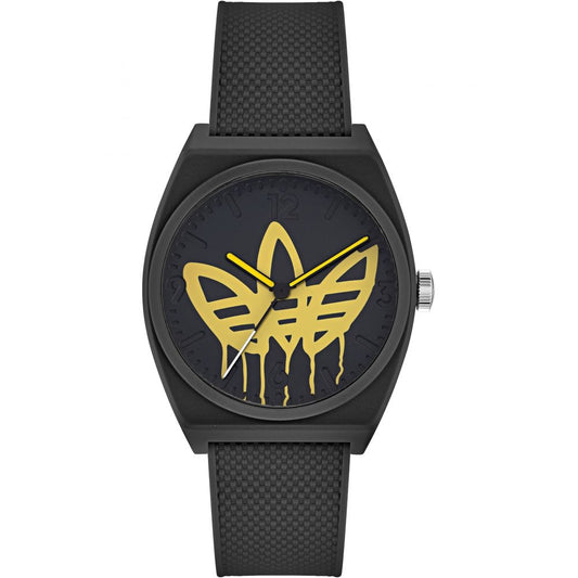 Adidas Black Silicone Quartz Sports Watch