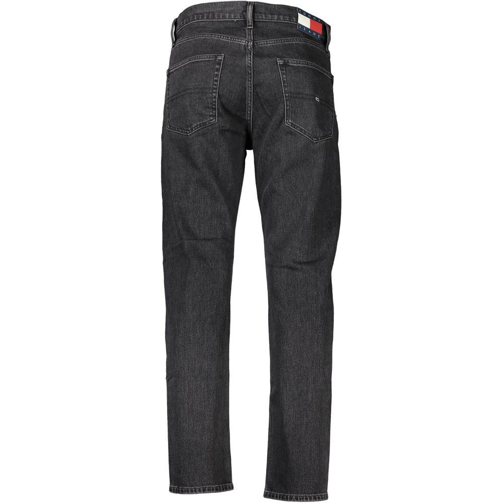 Tommy Hilfiger Men's Regular Black Cotton Dad Jeans