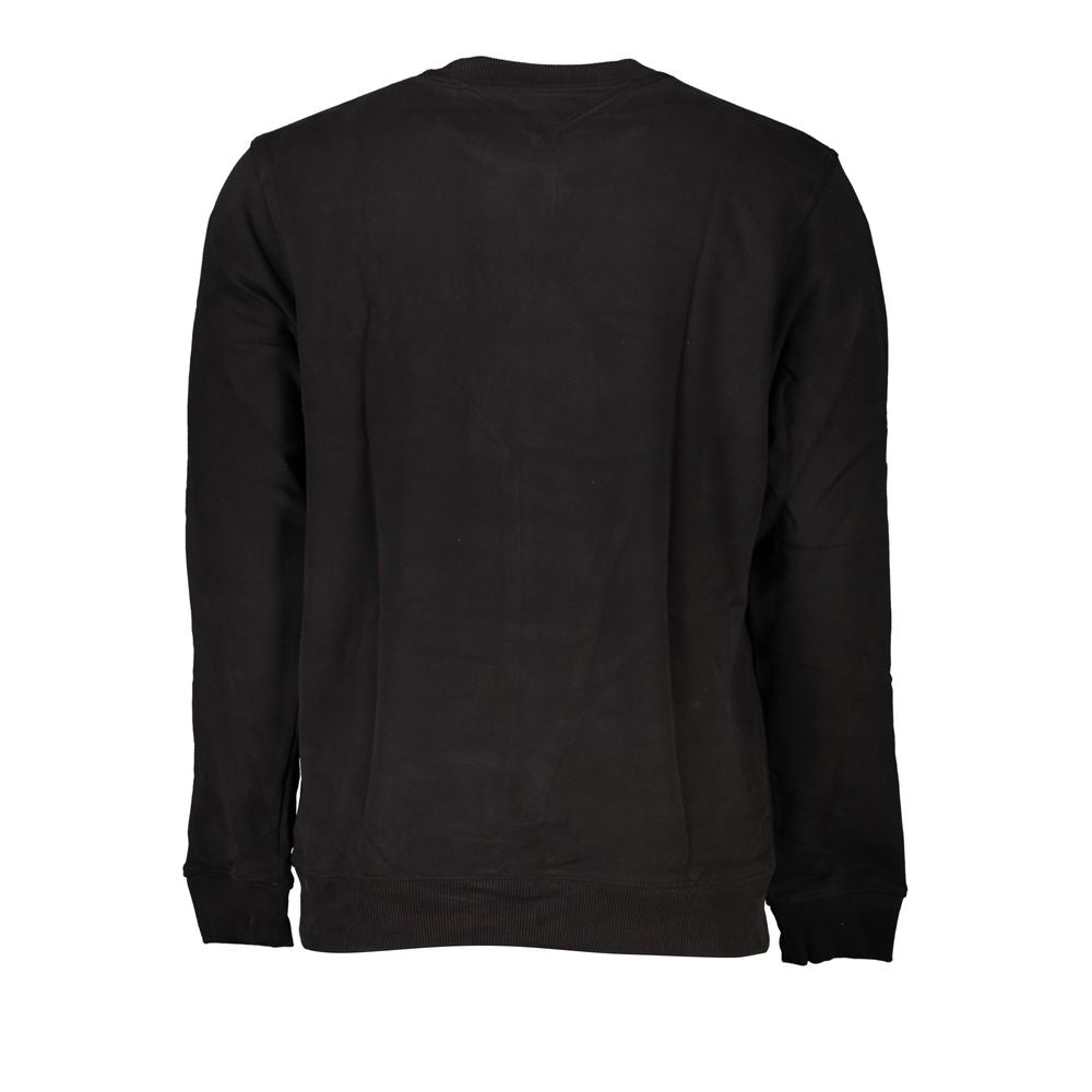 Tommy Hilfiger Men's Black Organic Cotton Crew Neck Sweatshirt