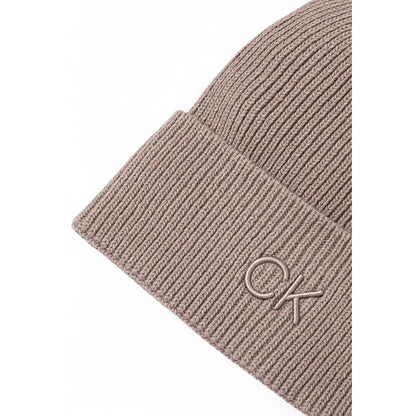 Calvin Klein Beige Organic Cotton Cap