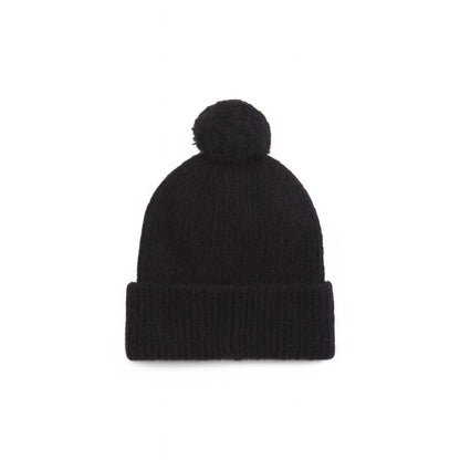 Calvin Klein Black Alpaca Leather Cap
