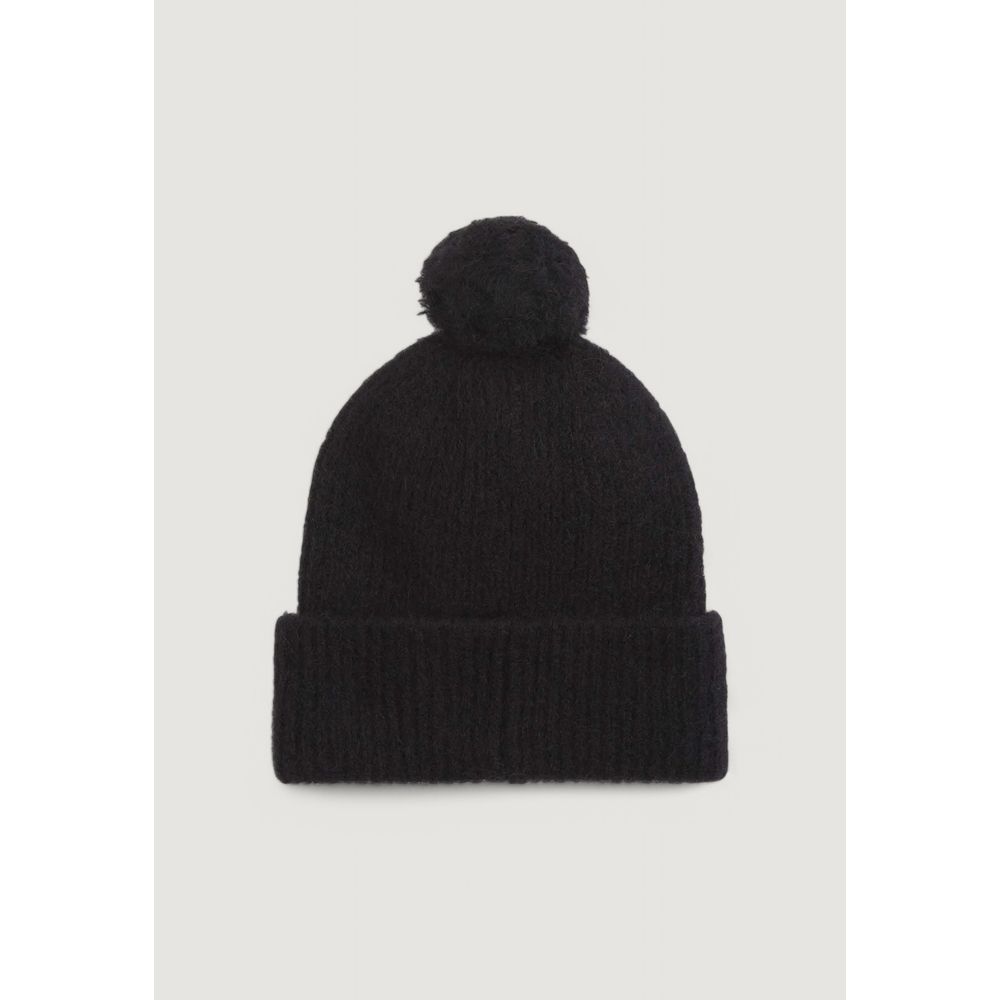 Calvin Klein Black Alpaca Leather Cap