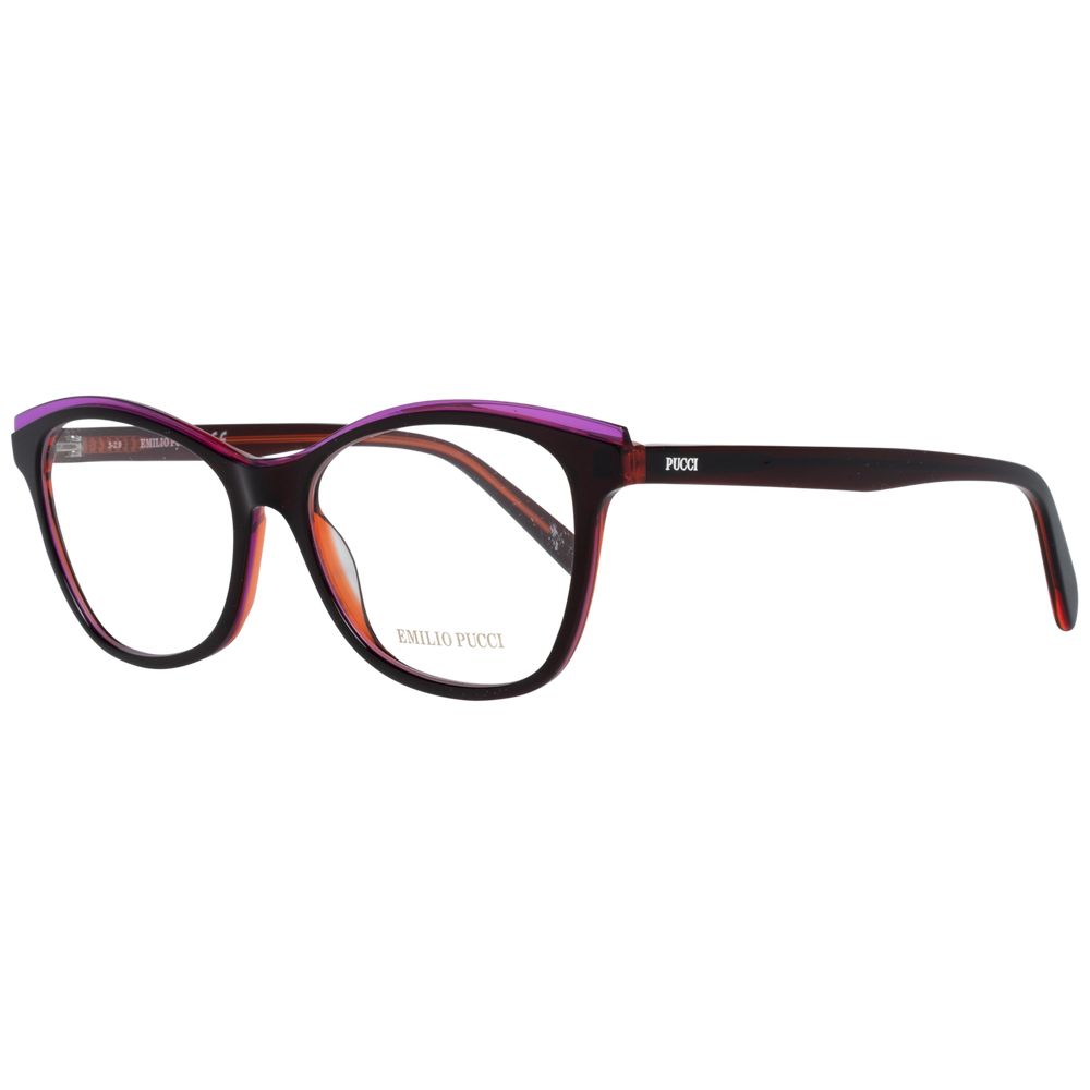 Emilio Pucci Women’s Optical Frames – Burgundy Full-Rim, 54mm