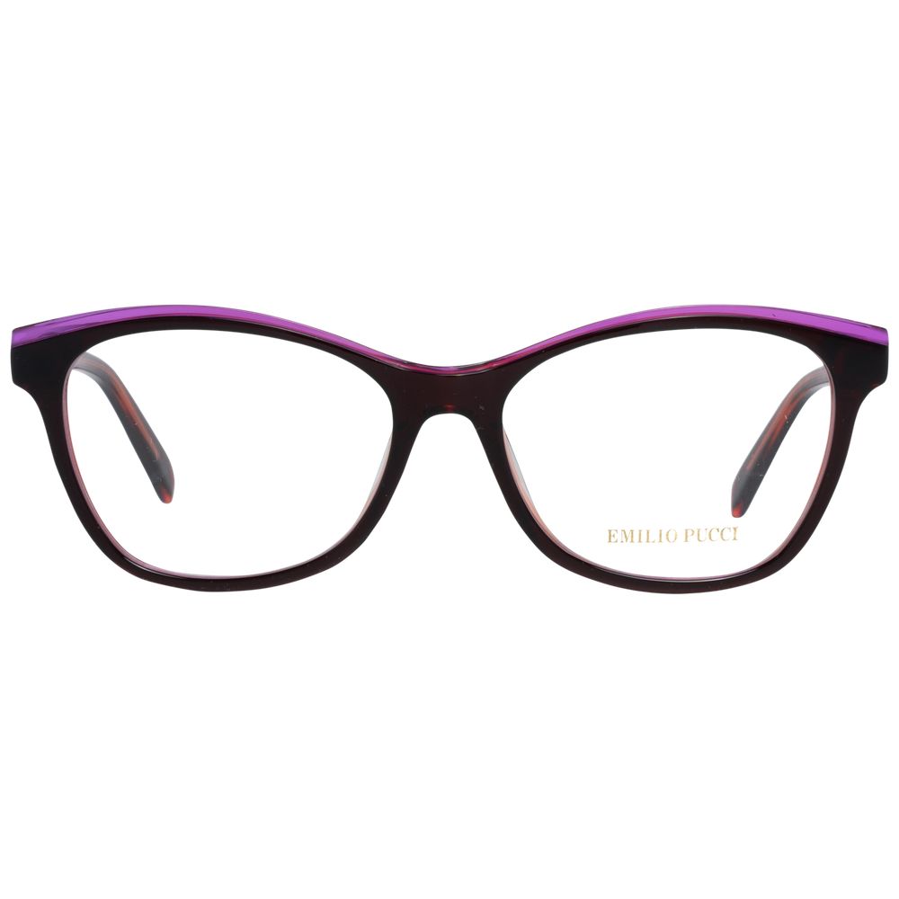 Emilio Pucci Women’s Optical Frames – Burgundy Full-Rim, 54mm