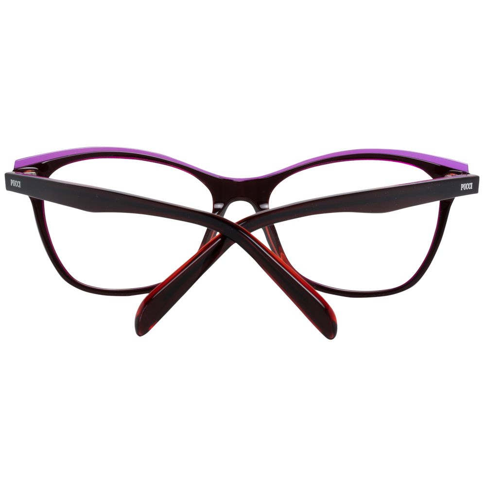 Emilio Pucci Women’s Optical Frames – Burgundy Full-Rim, 54mm
