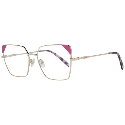 Emilio Pucci Women’s Optical Frames – Rose Gold Full-Rim, 55mm