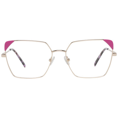 Emilio Pucci Women’s Optical Frames – Rose Gold Full-Rim, 55mm