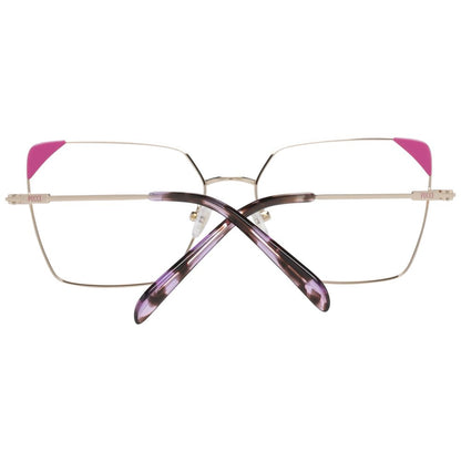 Emilio Pucci Women’s Optical Frames – Rose Gold Full-Rim, 55mm