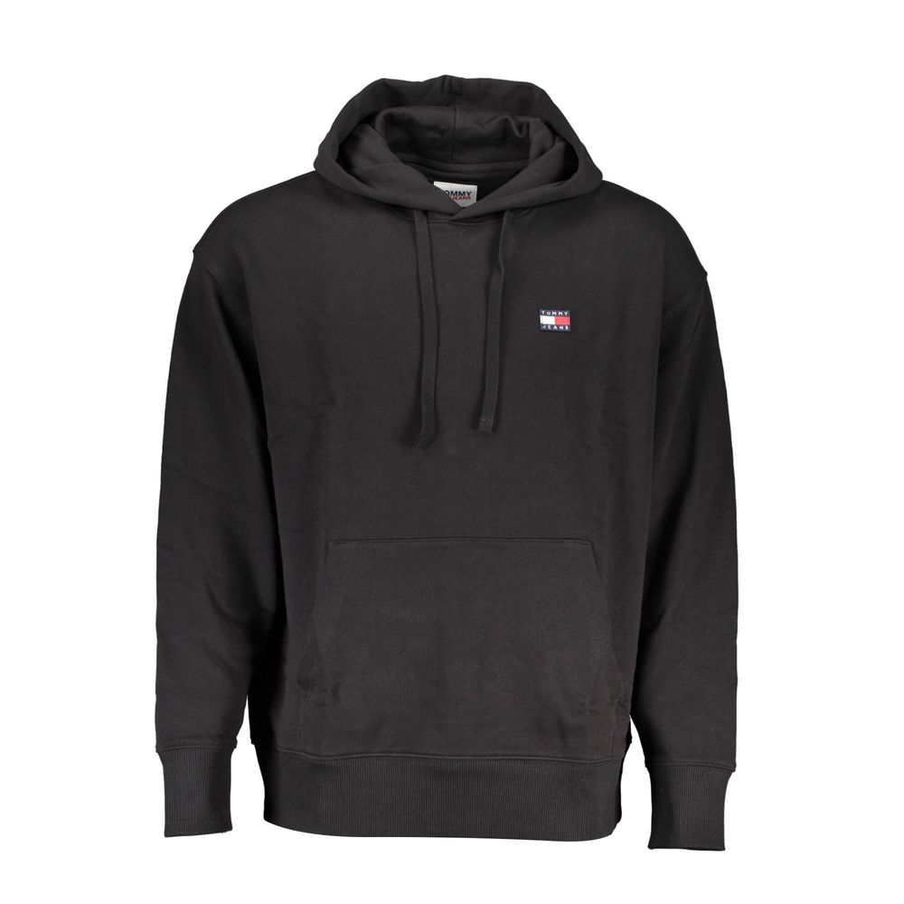 Tommy Hilfiger Men's Black Logo Hooded Sweatshirt