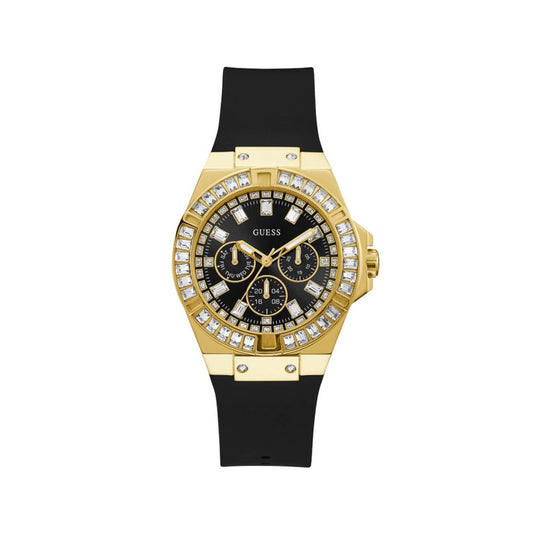 Guess Women’s Black Silicone Analog Watch