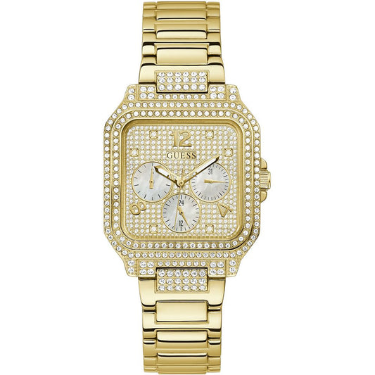 Guess Women's Golden Stainless Steel Bracelet Watch